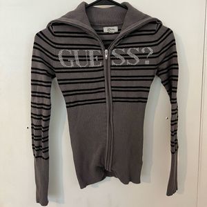 GUESS Zip Up Sweater